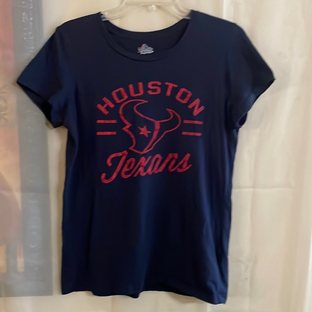 Majestic Fan Fashion “Houston Texans” Large EUC
